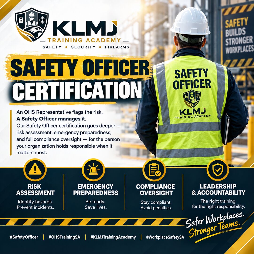 Safety Officer Certification — risk assessment, emergency preparedness and compliance oversight